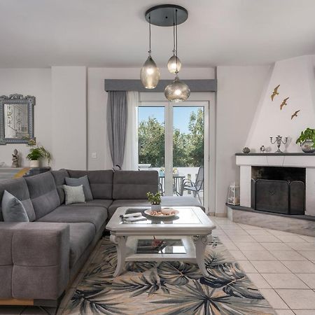 Casa De Philippe With Unique Seaview 2' From Beach Agia  المظهر الخارجي الصورة
