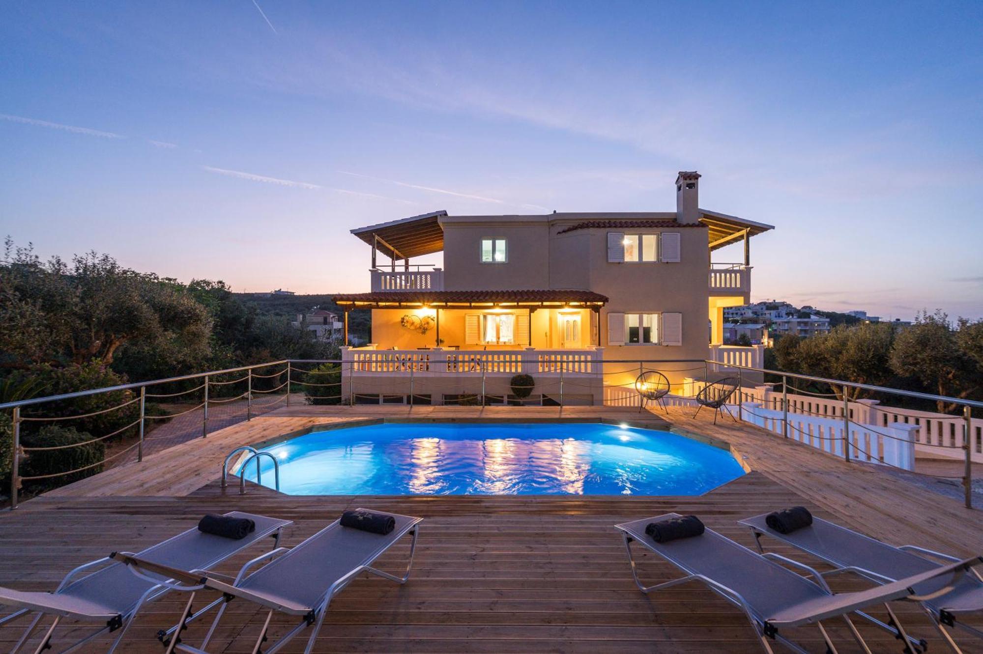 Casa De Philippe With Unique Seaview 2' From Beach Agia  المظهر الخارجي الصورة
